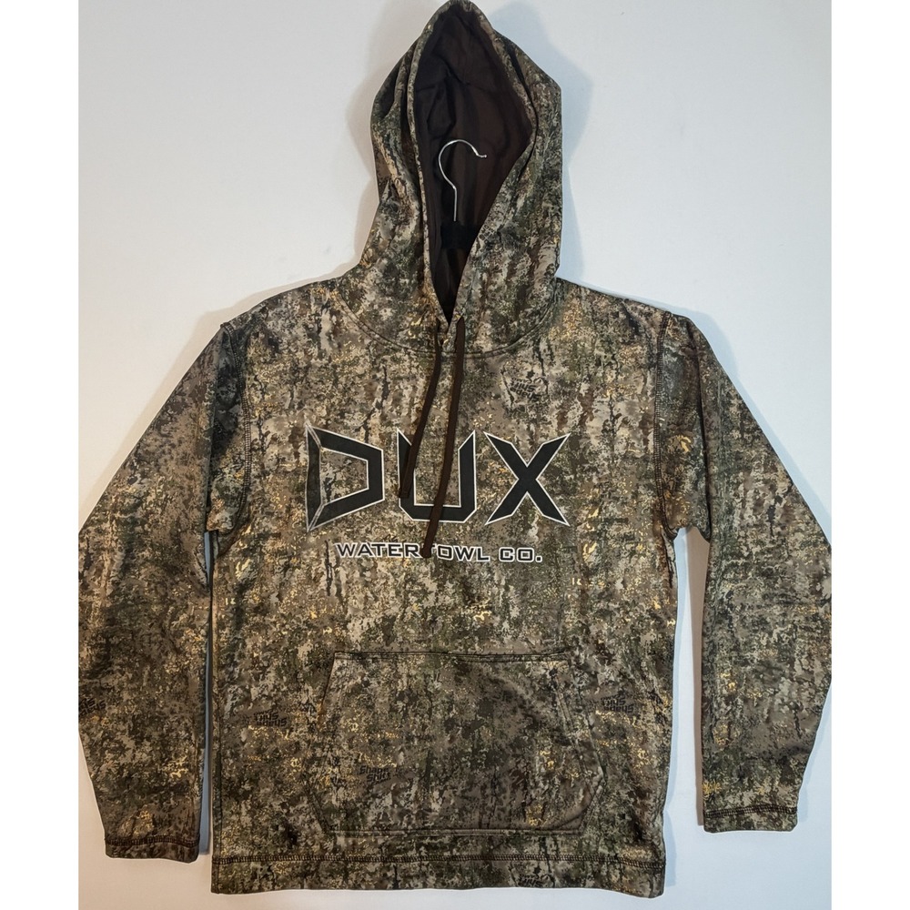Gamehide DUX Waterfowl Co Hoodie Mens M Brown Camo Shape Shift Pullover BFH